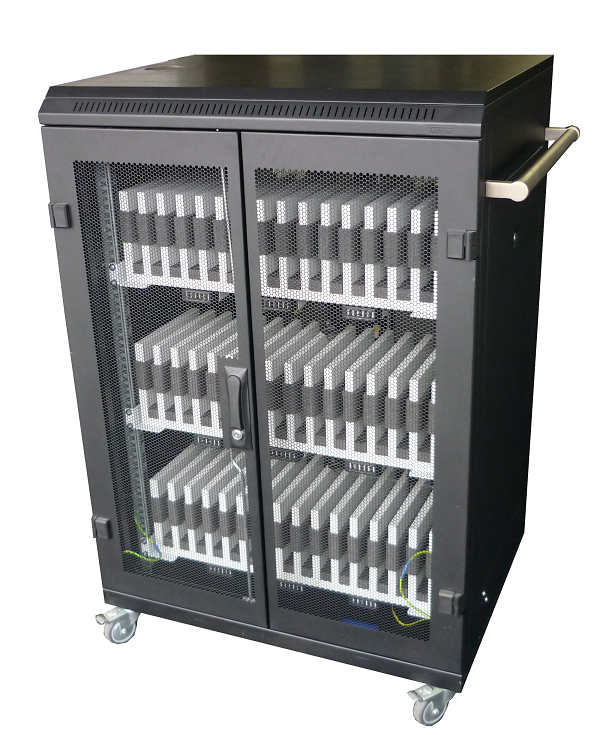 Tablet Rollwagen mit 45 Fächern